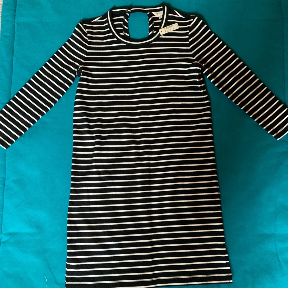 Madewell striped long sleeve dress